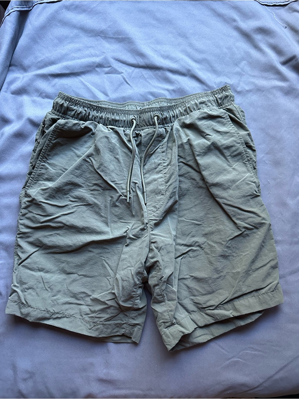 American Eagle Outfitters Men's Drawstring Athletic Shorts - Gray